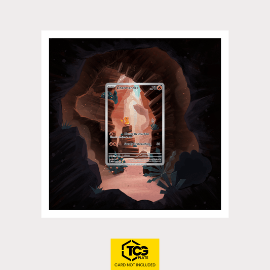 Glumanda MEW 168/165 – Pokémon Extended Art Display | Framed MIXPIX® - tcgplate