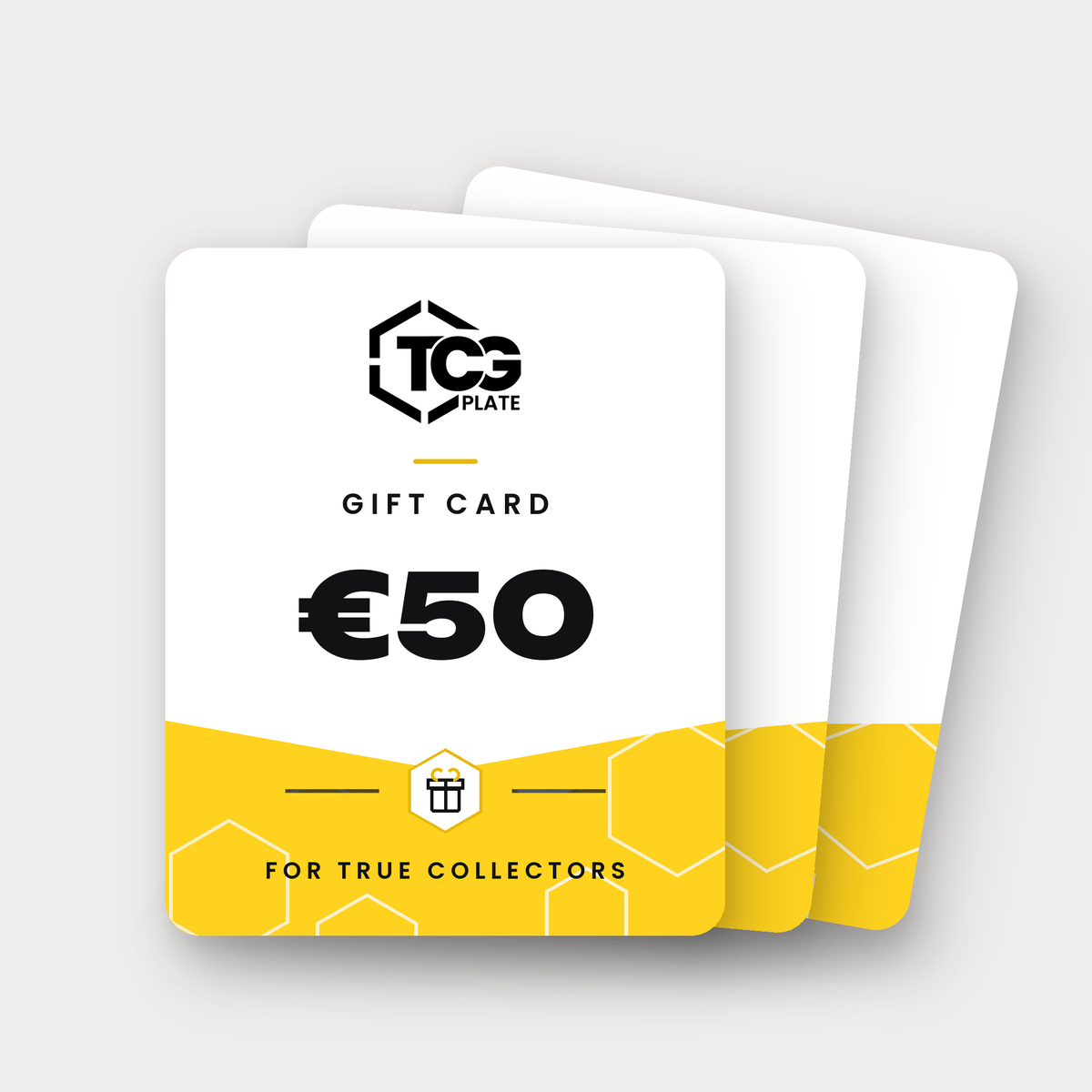 TCGplate Gift Card - three cards 25, 50 and 120 euros