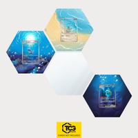 Schiggy, Schillok und Turtok ex als Hex Shapes Bündel mit Spiegel Hexagon von TCGplate.