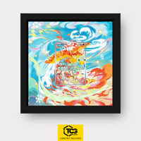 Moltres 30C 130 Frames® in Pitch Black with UV protection case and magnetic wall mount by TCGplate.