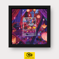 Skelabra 30C 137 Frames® in Pitch Black mit UV-Schutz-Case und magnetischer Wandhalterung von TCGplate.