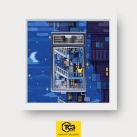 Alolan Meowth 30C 139 Frames® in Cloud White, graded edition in the AOG slab, with magnetic wall mount by TCGplate.