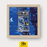 Alolan Meowth 30C 139 Frames® in Life Oak, graded edition in the AOG slab, with magnetic wall mount by TCGplate.