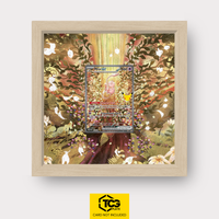 Mew ex 30C 152 Frames® in Life Oak mit UV-Schutz-Case und magnetischer Wandhalterung von TCGplate.