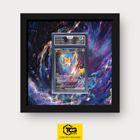 Jirachi ex 30C 155 Frames® in Pitch Black, graded edition in the AOG slab, with magnetic wall mount by TCGplate.