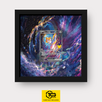 Jirachi ex 30C 155 Frames® in Pitch Black with UV-protective case and magnetic wall mount by TCGplate.
