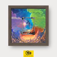 Ur-Dialga V ASR 177 als Extended Art Display im Echtholzrahmen mit UV-Schutz-Case und magnetischer Wandhalterung von TCGplate.