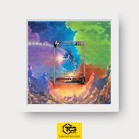 Ur-Dialga V ASR 177 als Extended Art Display im Echtholzrahmen mit UV-Schutz-Case und magnetischer Wandhalterung von TCGplate.