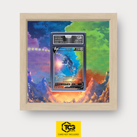 Ur-Dialga V ASR 177 als Extended Art Display im Echtholzrahmen mit UV-Schutz-Case und magnetischer Wandhalterung von TCGplate.