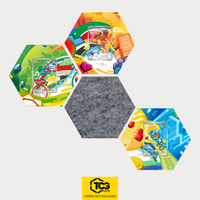 Bisasam, Glumanda und Schiggy als Hex Shapes Bündel mit Filz Hexagon von TCGplate.