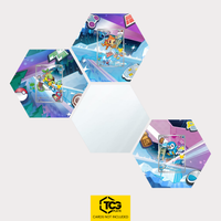 Chelast, Panflam und Plinfa als Hex Shapes Bündel mit Spiegel Hexagon von TCGplate.