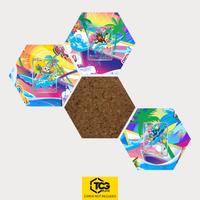 Bauz, Flamiau und Robball als Hex Shapes Bündel mit Kork Hexagon von TCGplate.