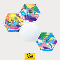 Bauz, Flamiau und Robball als Hex Shapes Bündel mit Spiegel Hexagon von TCGplate.