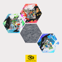 Serpifeu, Floink und Ottaro als Hex Shapes Bündel mit Filz Hexagon von TCGplate.