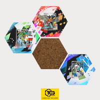 Serpifeu, Floink und Ottaro als Hex Shapes Bündel mit Kork Hexagon von TCGplate.
