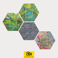 Bisasam, Bisaknosp und Bisaflor ex als Hex Shapes Bündel mit Filz Hexagon von TCGplate.