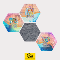 Igamaro, Fynx und Froxy als Hex Shapes Bündel mit Filz Hexagon von TCGplate.