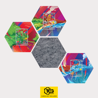 Geckarbor, Flemmli und Hydropi als Hex Shapes Bündel mit Filz Hexagon von TCGplate.