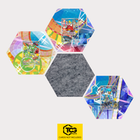 Felori, Krokel und Kwaks als Hex Shapes Bündel mit Filz Hexagon von TCGplate.