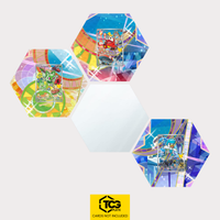 Felori, Krokel und Kwaks als Hex Shapes Bündel mit Spiegel Hexagon von TCGplate.