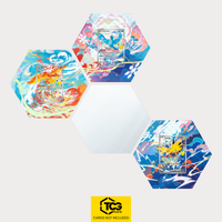 Lavados, Arktos und Zapdos als Hex Shapes Bündel mit Spiegel Hexagon von TCGplate.