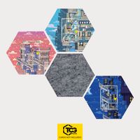 Galar-Mauzi, Mauzi und Alola-Mauzi als Hex Shapes Bündel mit Filz Hexagon von TCGplate.