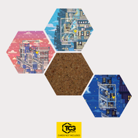 Galar-Mauzi, Mauzi und Alola-Mauzi als Hex Shapes Bündel mit Kork Hexagon von TCGplate.