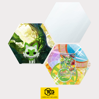 Funko Felori, die Karte MEP 061 und das Spiegel Hexagon als Hex Shapes Bündel von TCGplate.