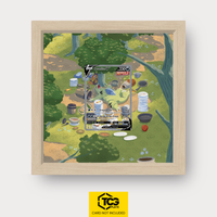 Despotar V BST 155 Frames® in Life Oak mit UV-Schutz-Case und magnetischer Wandhalterung von TCGplate.