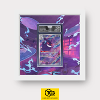 Gengar CBB3C 03 Frames® in Cloud White, graded edition in the AOG slab, with magnetic wall mount by TCGplate.