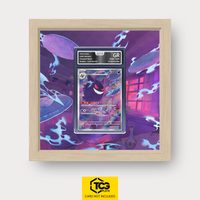 Gengar CBB3C 03 Frames® in Life Oak, graded edition in the AOG slab, with magnetic wall mount by TCGplate.