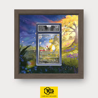 Ampharos Pokémon TCG Karte im TCGplate Extended Art Display zum Sammeln und Ausstellen.