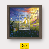 Ampharos Pokémon TCG Karte im TCGplate Extended Art Display zum Sammeln und Ausstellen.