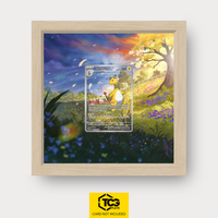 Ampharos Pokémon TCG Karte im TCGplate Extended Art Display zum Sammeln und Ausstellen.