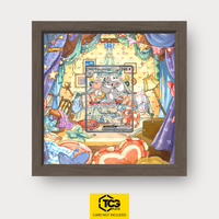 Chillabell-ex Pokémon TCG Karte im TCGplate Extended Art Display zum Sammeln und Ausstellen.