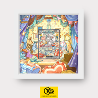 Chillabell-ex Pokémon TCG Karte im TCGplate Extended Art Display zum Sammeln und Ausstellen.