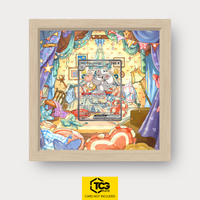 Chillabell-ex Pokémon TCG Karte im TCGplate Extended Art Display zum Sammeln und Ausstellen.