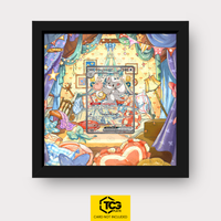 Chillabell-ex Pokémon TCG Karte im TCGplate Extended Art Display zum Sammeln und Ausstellen.