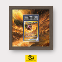 Ur-Palkia VSTAR CRZ GG67 als Extended Art Display im Echtholzrahmen mit UV-Schutz-Case und magnetischer Wandhalterung von TCGplate.