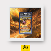 Ur-Palkia VSTAR CRZ GG67 als Extended Art Display im Echtholzrahmen mit UV-Schutz-Case und magnetischer Wandhalterung von TCGplate.
