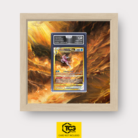 Ur-Palkia VSTAR CRZ GG67 als Extended Art Display im Echtholzrahmen mit UV-Schutz-Case und magnetischer Wandhalterung von TCGplate.