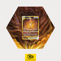Arceus VSTAR CRZ GG70 als sechseckiges Extended Art Hex Shapes Display mit UV-Schutz-Case und magnetischer Wandhalterung von TCGplate.