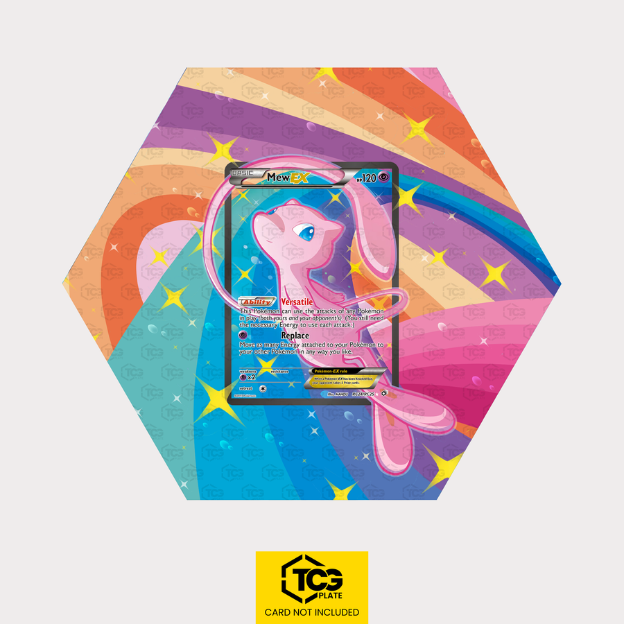 Mew Pokémon TCG Karte im TCGplate Extended Art Display zum Sammeln und Ausstellen.