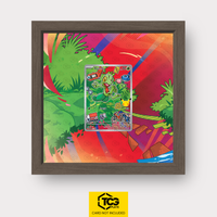Geckarbor MEP 055 als Extended Art Display im Echtholzrahmen mit UV-Schutz-Case und magnetischer Wandhalterung von TCGplate.