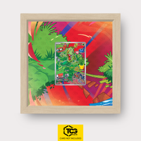 Geckarbor MEP 055 als Extended Art Display im Echtholzrahmen mit UV-Schutz-Case und magnetischer Wandhalterung von TCGplate.