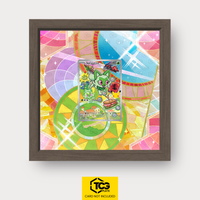 Felori MEP 061 als Extended Art Display im Echtholzrahmen mit UV-Schutz-Case und magnetischer Wandhalterung von TCGplate.