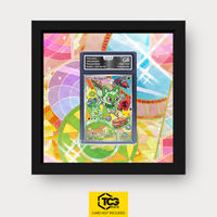 Felori MEP 061 als Extended Art Display im Echtholzrahmen mit UV-Schutz-Case und magnetischer Wandhalterung von TCGplate.