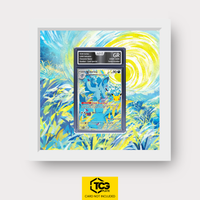 Nidorina MEP 101 Frames® in Cloud White, graded edition in the AOG slab, with magnetic wall mount by TCGplate.