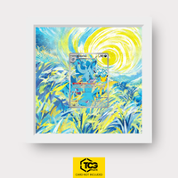 Nidorina MEP 101 Frames® in Cloud White with UV-protective case and magnetic wall mount by TCGplate.
