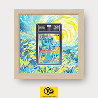 Nidorina MEP 101 Frames® in Life Oak, graded edition in the AOG slab, with magnetic wall mount by TCGplate.